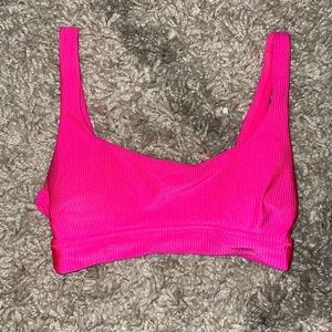 Pink bikini top